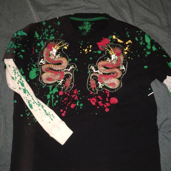 Jinzu Long Sleeve Dragon Gem Shirt - Picture 1 of 3